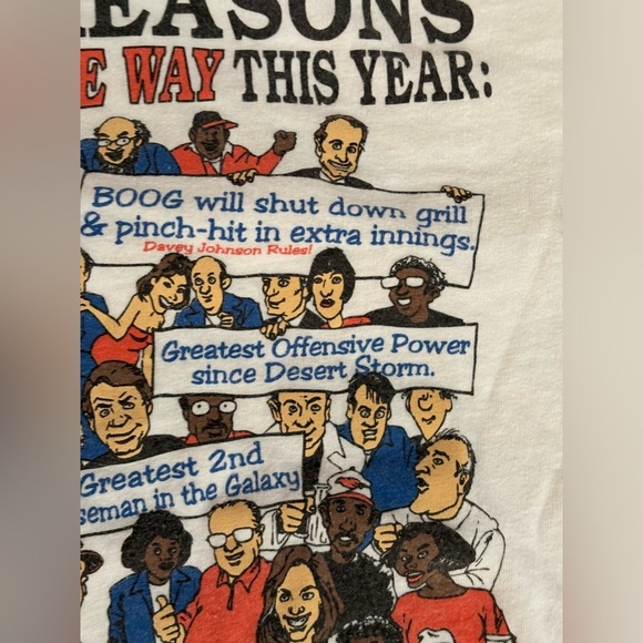 95 - 96 2 BALTIMORE ORIOE'S TEAM T-SHIRTS SINGLE STITCH 1 CELEBRITIES VINTAGE XL - Picture 8 of 15